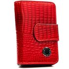 Portfel, czerwony, skórzany, Peterson