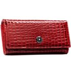 Portfel, czerwony, skórzany, Peterson