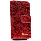 Portfel, czerwony, skórzany, Peterson