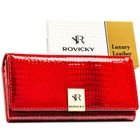 Portfel, czerwony, skórzany, Rovicky