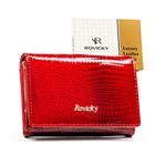 Portfel, czerwony, skórzany, Rovicky