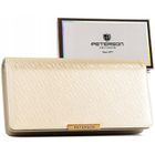 Portfel, ecru, skóra ekologiczna, Peterson