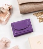 Portfel, fioletowy, skórzany, Peterson
