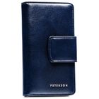 Portfel, granatowy, skóra ekologiczna, Peterson