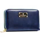 Portfel, granatowy, skóra ekologiczna, Peterson