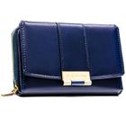 Portfel, granatowy, skóra ekologiczna, Peterson