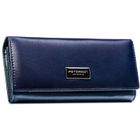 Portfel, granatowy, skóra ekologiczna, Peterson