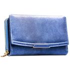 Portfel, granatowy, skóra ekologiczna, RFID, Peterson