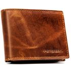 Portfel, jasnobrązowy, skórzany, Peterson