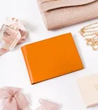 Portfel, pomarańczowy, skórzany, Peterson