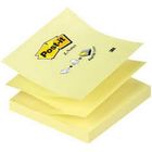 Post-it, Z-Notes, karteczki samoprzylepne, kostka, żółte, 76-76 mm, 100 kartek