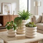 Progarden, zestaw 3 stalowych doniczek na kwiaty