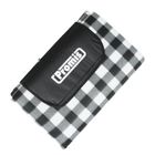 Promis, koc piknikowy, czarna krata, 200-200 cm