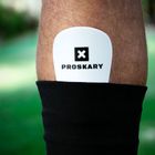 Proskary, nagolenniki piłkarskie, Mini białe, rozmiar uniwersalny