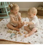 Pulp, Safari, kocyk muślinowy z lamówką, 80-100 cm