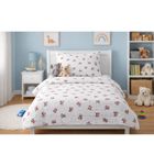 Pulp, Zamyślony Miś, pościel z bawełny muślinowej, 100-135 cm