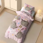 Pusheen, 2-częściowy komplet pościeli bawełnianej, 160-200 cm