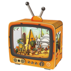 QBI, Egipskie Piramidy, miniaturowy telewizor retro, podświetlenie LED, puzzle 3D, 89 elementów
