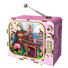 QBI, Góra Fuji, miniaturowy telewizor retro, podświetlenie LED, puzzle 3D, 129 elementów