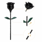 QBI, otwierana czarna róża, klocki konstrukcyjne, 45 elementów