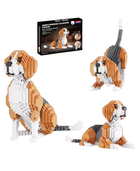 QBI, Pies Beagle, 3w1, klocki konstrukcyjne, 1025 elementów