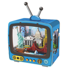 QBI, Prom w Nowym Jorku, miniaturowy telewizor retro, podświetlenie LED, puzzle 3D, 78 elementów
