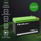 Qoltec, akumulator AGM, 12V, 7AH, max. 105A