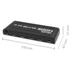 Qoltec, rozdzielacz, 4xHDMI, 4KX2K, 3.4gb/s