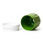 Qualy, Cactiss, pojemnik na papier, biało-zielony, 10276-WH-GN