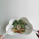 Qualy, Cloud, miska do sałatek, 10265-WH-CL