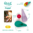 Quut, Cuppi, łopatki wielofunkcyjne do piasku z piłeczką, Lagoon + lavender, 2 szt.