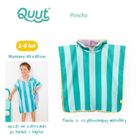 Quut, dwustronne poncho kąpielowe dla dzieci, Lagoon