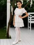 Rajstopy dziewczęce, białe, Milusie