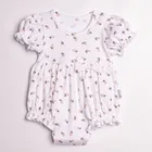 Rampers dziewczęcy, biały, Nicol