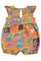 Rampers dziewczęcy, pomarańczowy, Up Baby