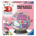 Ravensburger, Hello Kitty, Kula, puzzle 3D, 72 elementy
