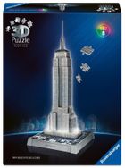 Ravensburger, Iconics, Empire State Building, puzzle 3D LED, 224 elementy