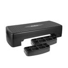 Rebel Active, step do aerobiku i ćwiczeń fitness, 3 stopnie, 68 cm, czarny, RBA-3227-BK