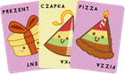 Rebel, Buła, Pizza, Czapka, Prezent, Tort, gra towarzyska