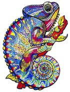 Recent Toys, kameleon, puzzle drewniane, 195 elementów