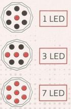 Redcliffs, latarka czołowa, turystyczna, 7 LED