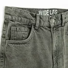 Regulowane szare jeansy wide leg cargo Cool Club