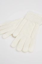 Rękawiczki damskie, białe, Moodo