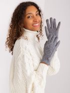 Rękawiczki damskie, szare, Italy Moda