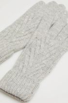 Rękawiczki damskie, szare, Moodo