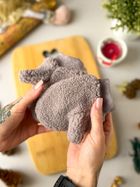 Rękawiczki dziecięce na sznurku, szare, Iltom