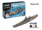 Revell, Starter Kit, Battleship USS New Jersey, model do składania z farbkami, 1:1200