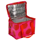 Rex London, torba termiczna na lunch, kropki, czerwono-różowa