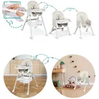 Ricokids, Milo, krzesełko do karmienia ze stolikiem, szare