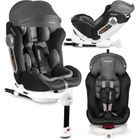Ricokids, Stigo, fotelik samochodowy z daszkiem, obrotowy 360°, 0-36 kg, szary